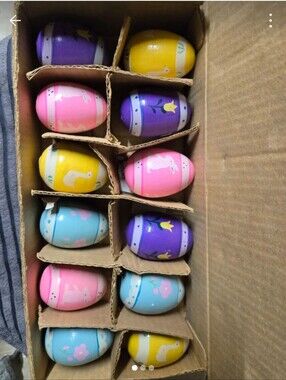 Lillian Vernon Vintage Painted Wooden Easter Eggs Vintage